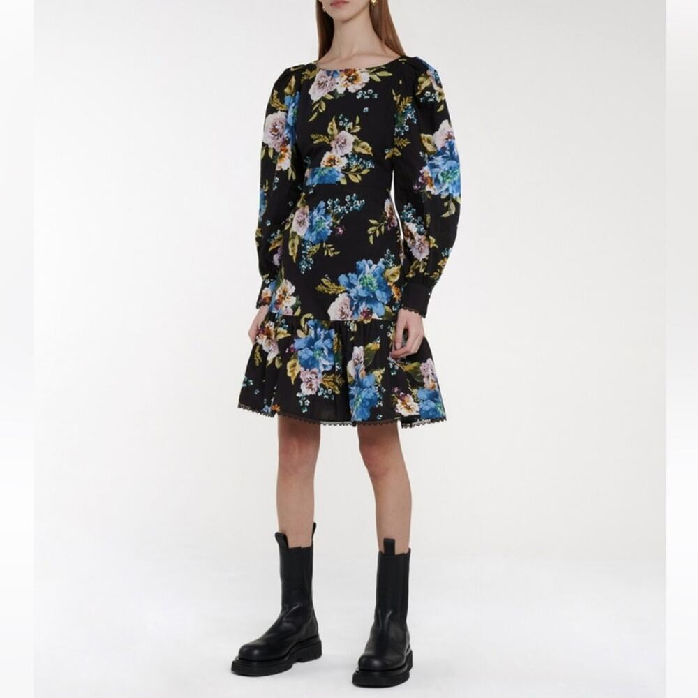 Erdem rydal dress Carnation Bouquet floralโ dress sz 10